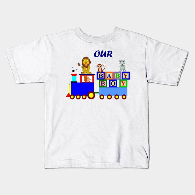 Our Baby Boy Kids T-Shirt by Ruggeri Collection